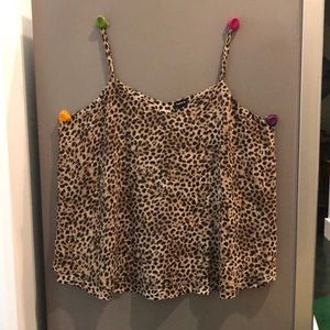 Torrid leopard chiffon camisole. Size 3